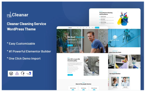 Cleanar - Cleaning Service WordPress Theme