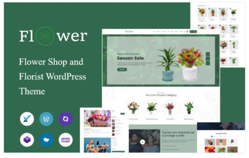 Flower Shop and Florist WordPress Theme
