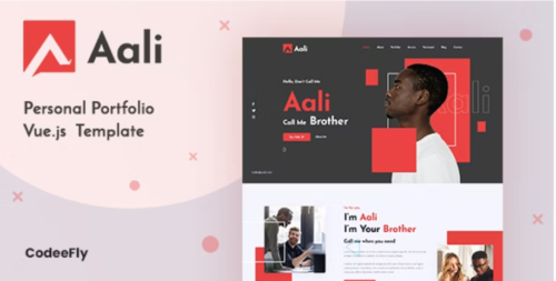 Aali - Personal Portfolio Vue Template