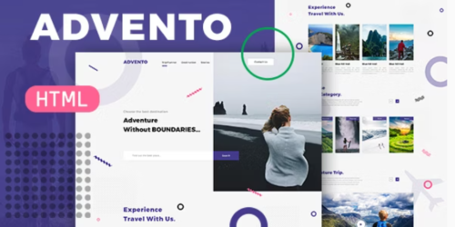 Advento - Travel One Page HTML