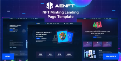 Aenft - NFT Minting or Collection Landing Page