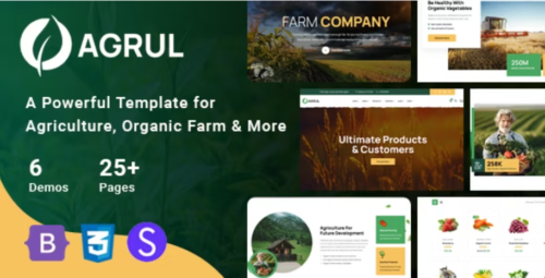 Agrul - Organic Farm Agriculture Template