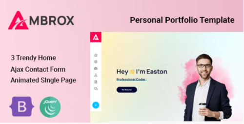 Ambrox - Personal Portfolio Template