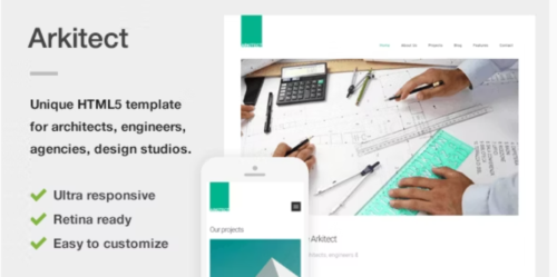 Arkitect - HTML Template for Architects, Engineers