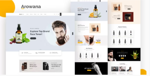 Arowana - Beard Oil & Barber Shop HTML Template