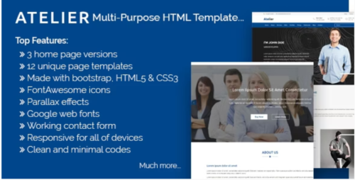 Atelier - Multipurpose HTML Template