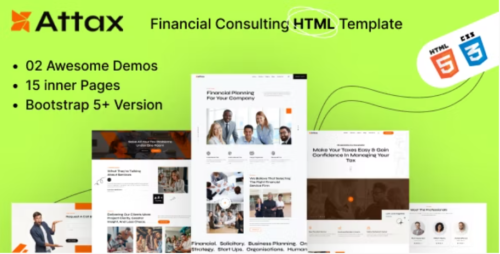 Attax - Tax Advisor Consulting HTML Template
