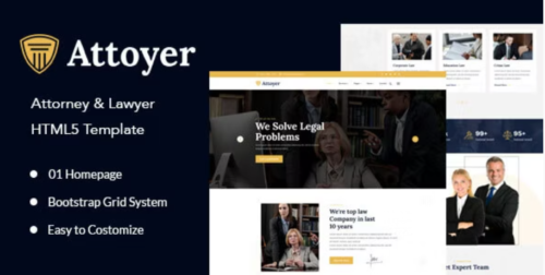 Attoyer - Attorney & Lawyer HTML5 Template