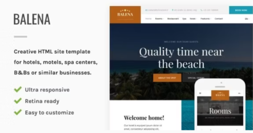 Balena - Hotel HTML Site Template