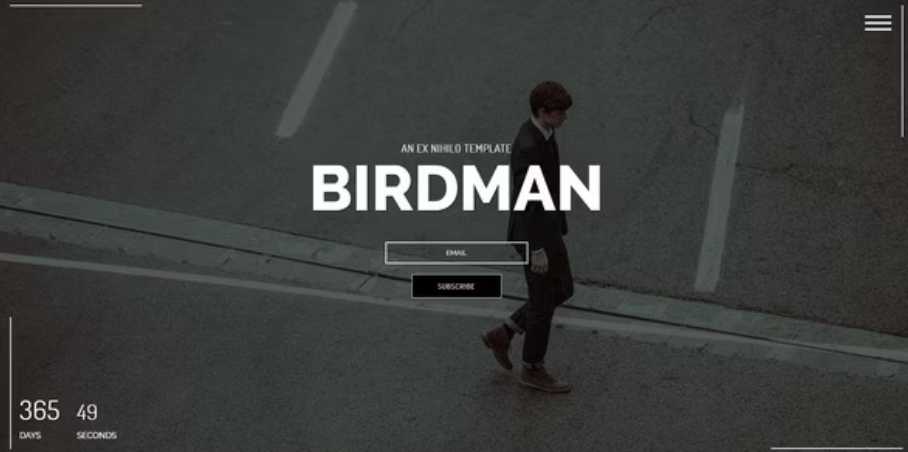 Birdman || Responsive Coming Soon Page