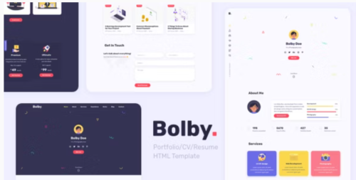 Bolby - Portfolio/CV/Resume HTML Template