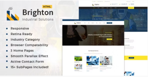Brighton-Industry - Factory & Industrial Business Template