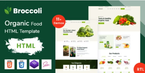 Broccoli - Organic Food eCommerce Bootstrap Template