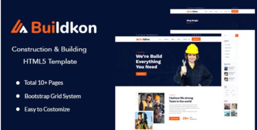 Buildkon - Construction & Building HTML5 Template