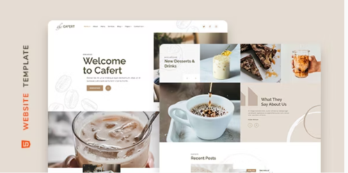 Cafert – Cafe and Restaurant Website Template