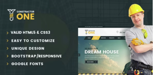 Constractor One - Construction & Home Renovation HTML5 Template