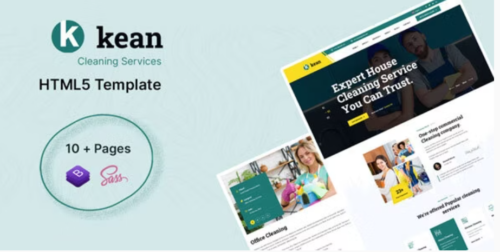 Kean - Cleaning Services HTML5 Template