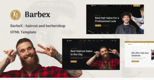 BarbeX - Hair Salon and Barber Shop HTML Template