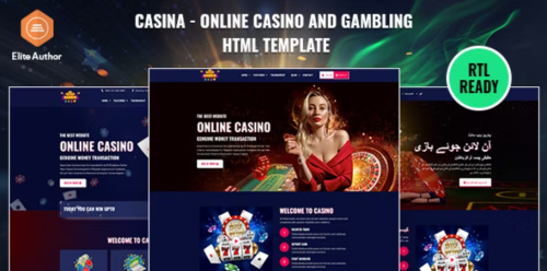 Casina - Online Casino And Gambling HTML Template