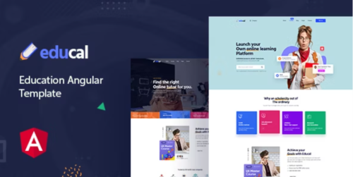 Educal - Online Learning and Education Angular Template + RTL