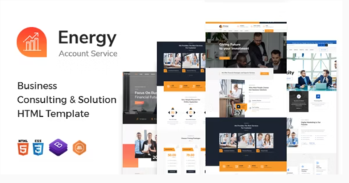 Energy - Business Consulting and Professional Services HTML Template
