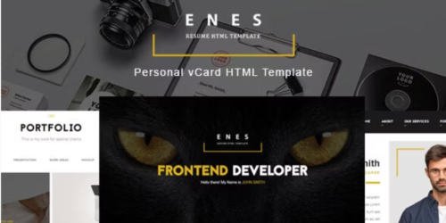 Enes - Resume vCard HTML Template