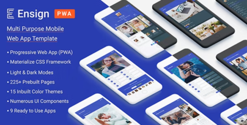 Ensign: Multi Purpose PWA Mobile App Template