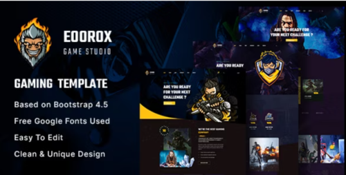 Eoorox - Gaming and eSports HTML5 Template