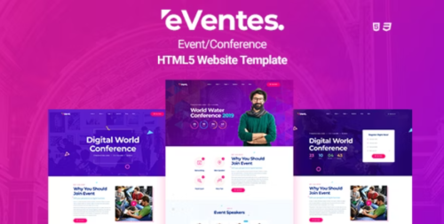 Eventes - Conference and Event HTML Template