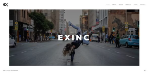 Exinc - Creative Personal Portfolio Template