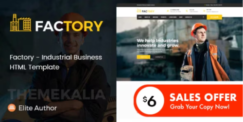 Factory - Industrial Business HTML Template