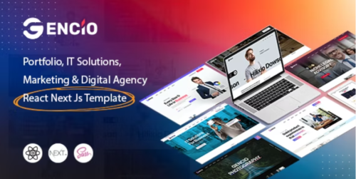 Gencio – Marketing & Digital Agency React Next js Template
