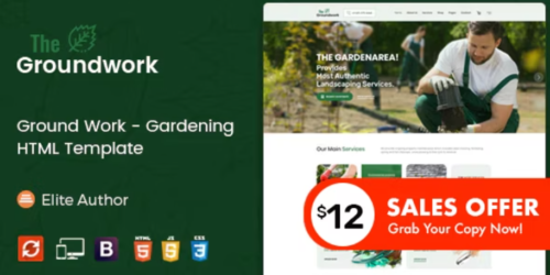 Ground Work - Gardening and Landscaping HTML Template