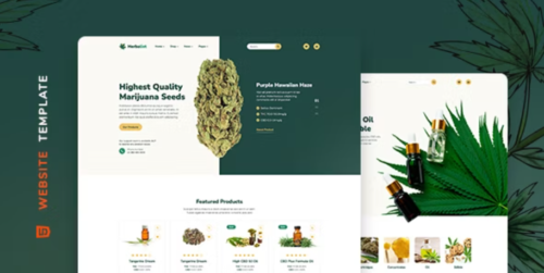Herbalist – Medical Marijuana Store Website Template