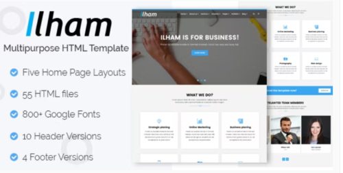 ILHAM - Multi-purpose HTML Template