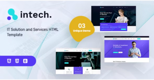 Intech - IT Solutions and Services Company Template