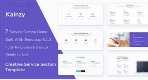 Kainzy - Service Section Template
