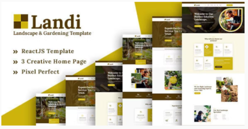Landi - Landscape Gardening ReactJS Template