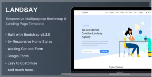 Landsay - Bootstrap 5 Landing Page Template