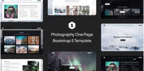 Locus - Photography One Page Bootstrap 5 Template