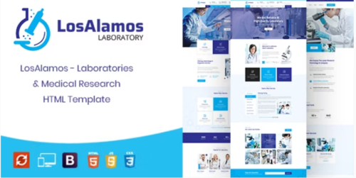 Losalamos | Laboratory & Research HTML Template