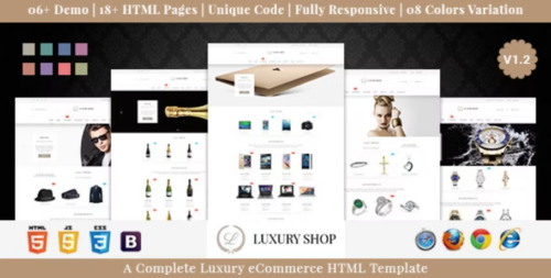 Luxury Shop eCommerce HTML Template
