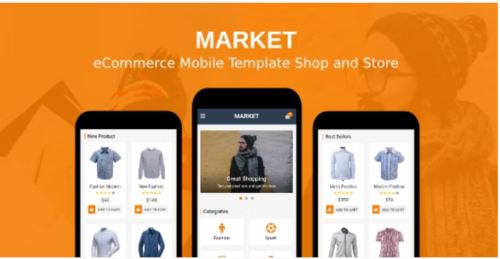 Market - eCommerce Mobile Template Shop and Store