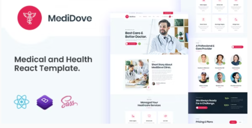 MediDove - Medical and Health React Template
