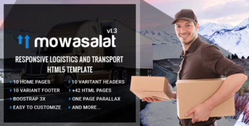 Mowasalat | Responsive Logistics and Transport HTML5 template