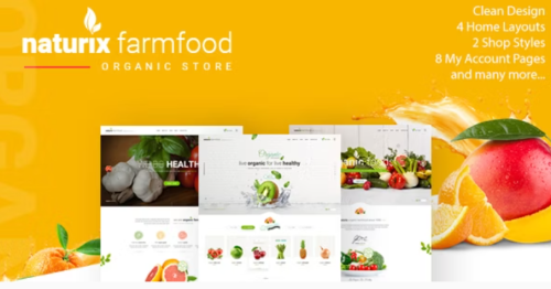 Naturix - Organic Fruit Vegetables Store HTML Template with RTL