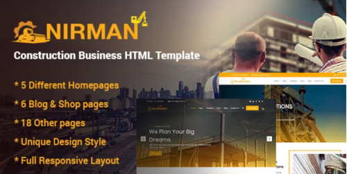 Nirman - Construction Business HTML Template