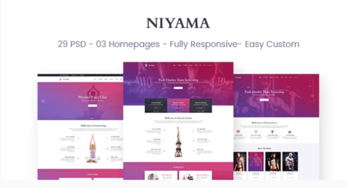 Niyama | Multipurpose Yoga & Gym, Dance HTML5 And Bootstrap Templates