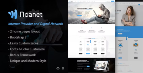 Noanet - Internet Provider And Digital Network WordPress Theme