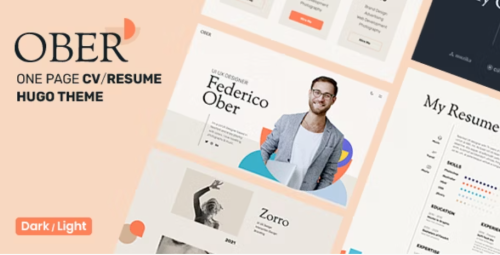 OBER - CV/Resume & Personal Portfolio Hugo Theme